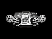 Machinegun stereo player