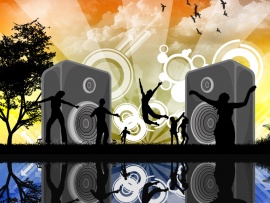 Rave party vector music and style wallpapers Rave Party (click to view)