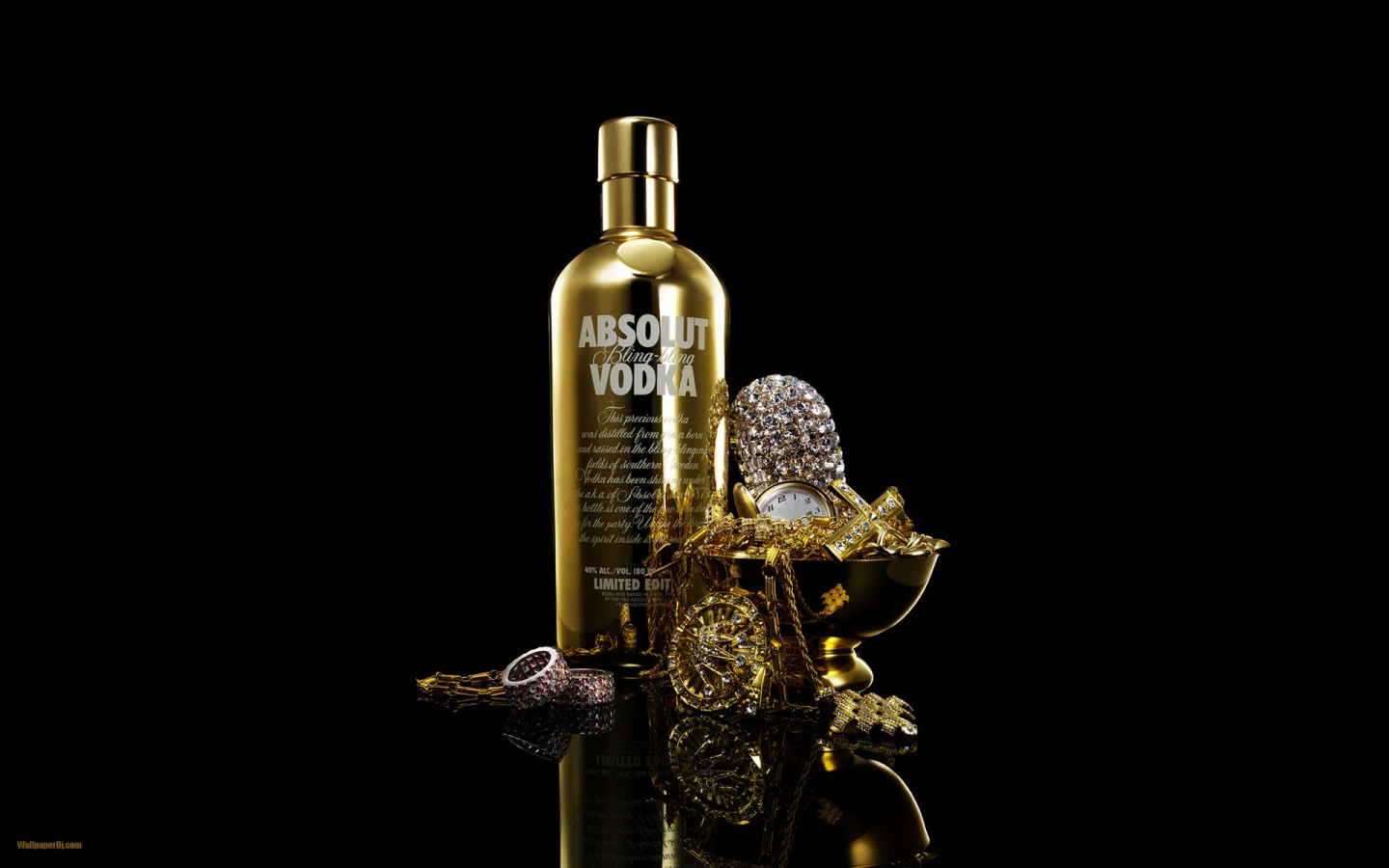 Absolut Bling-Bling Vodka Wallpaper